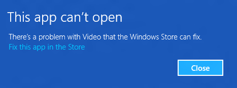 windows 10 app can t open